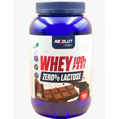 WHEY 100% PURE ZERO LACTOSE ABSOLUT NUTRITION - 900G